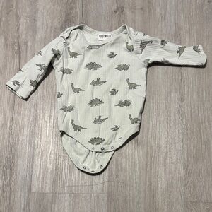 Rabbit + Bear Dinosaur Print Kids One Piece